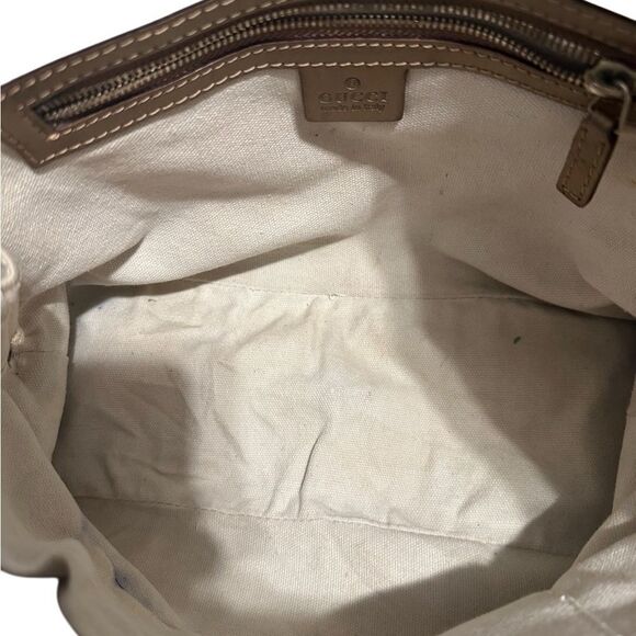 Gucci Brown Shoulder Bag with Leather Trim - Picture 8 of 11